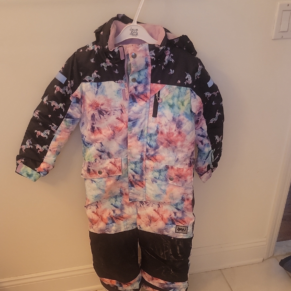 Deux par Deux Pink and Purple Snowsuit